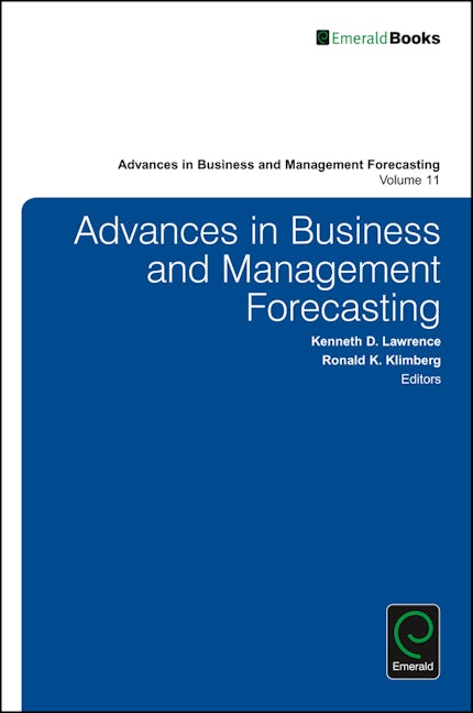 Book cover image for Advances in Business and Management Forecasting ISBN: 9781786355348